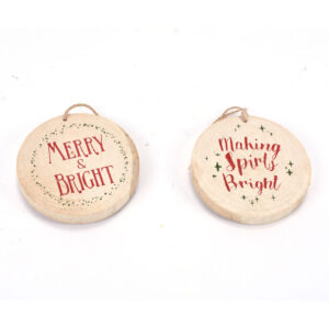 Merry & Bright Orn, 4in