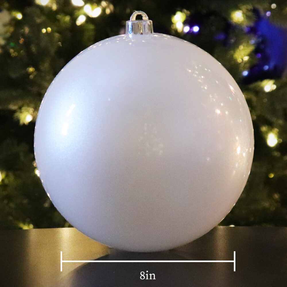 Orb, Pearlescent White, 8in - Image 2