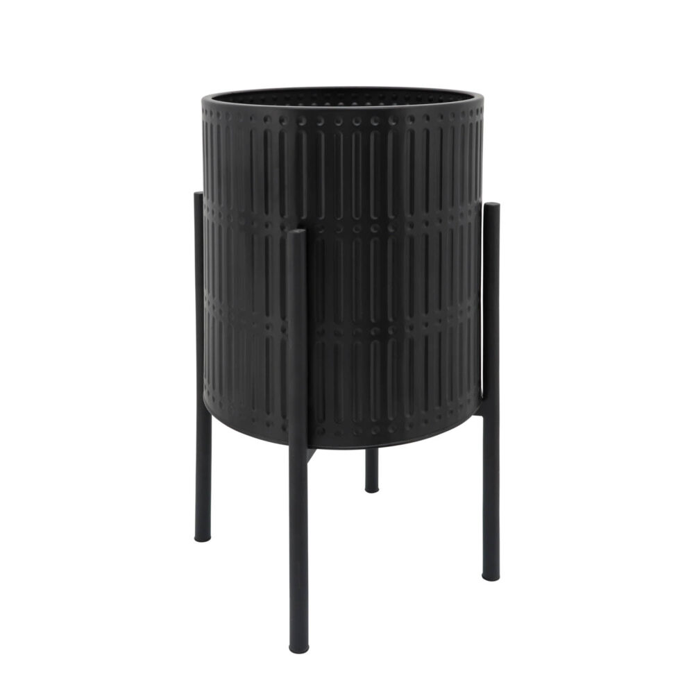 Ridged Planter w/ Stand, 23in