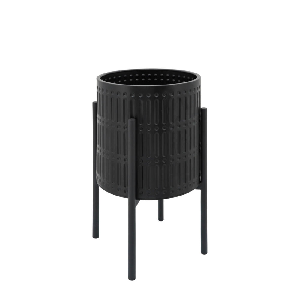 Ridged Planter w/ Stand, 19in