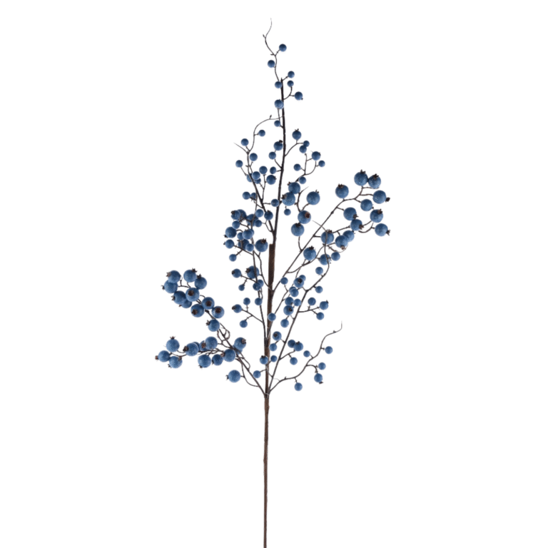 Berry Spray, Blue, 36in
