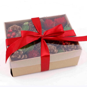 Decorative Botanical Box, Red