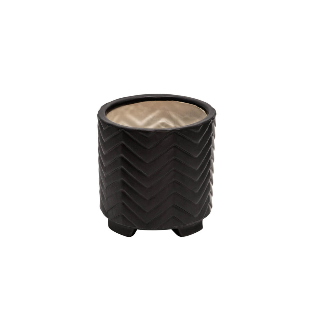 Chevron Footed Planter, Small