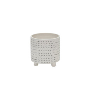 Dots Footed Planter, 6in