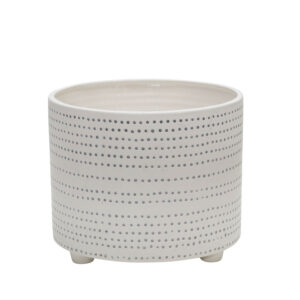 Dots Footed Planter, 12in