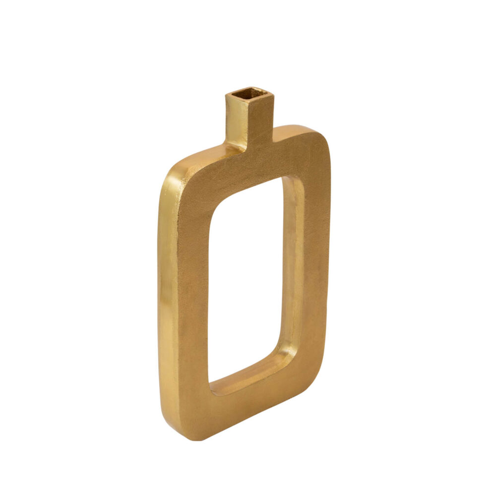 Cut Out Vase, Gold, 18in