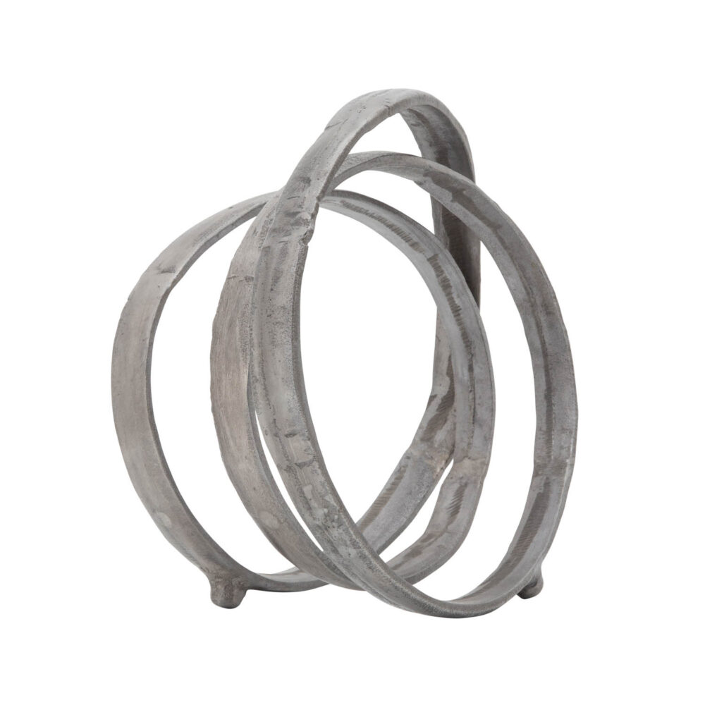 Ring Sculpture, Silver, 13in