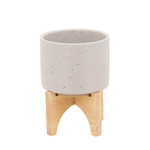 Matte Planter w/ Stand, 5in