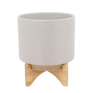 Matte Planter w/ Stand, 10in