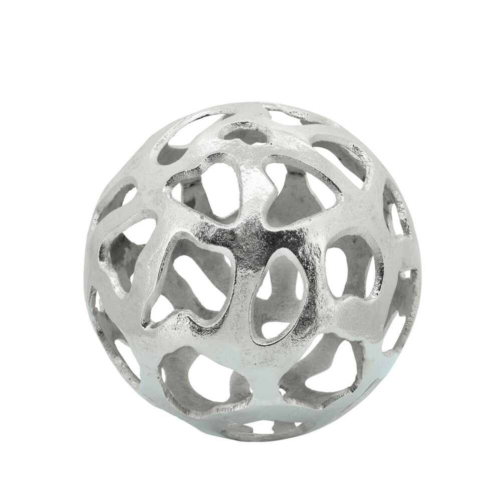 Cut Out Orb, Silver, 10in