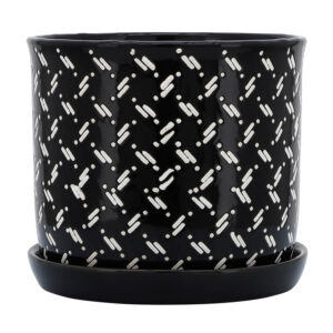 Dots Planters w/ Saucer, 8in