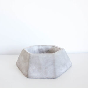 Hexagon Cement Planter, 2in x 6.75in