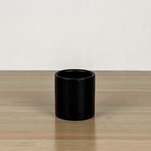 Cylinder Planter, Black Matte, Small