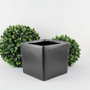 Cube Planter, Black Matte, Large