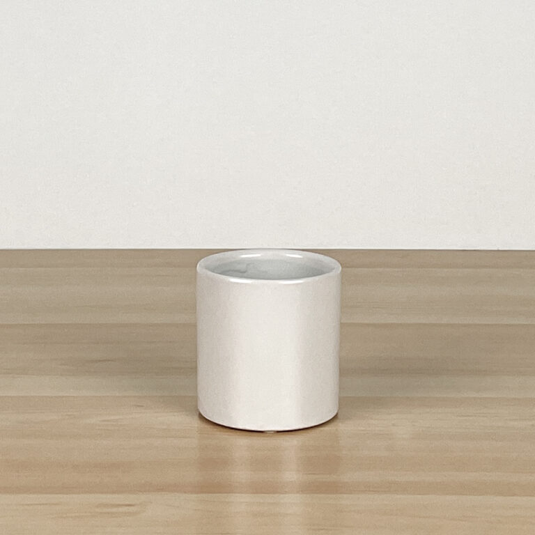 Cylinder Planter, White, Small
