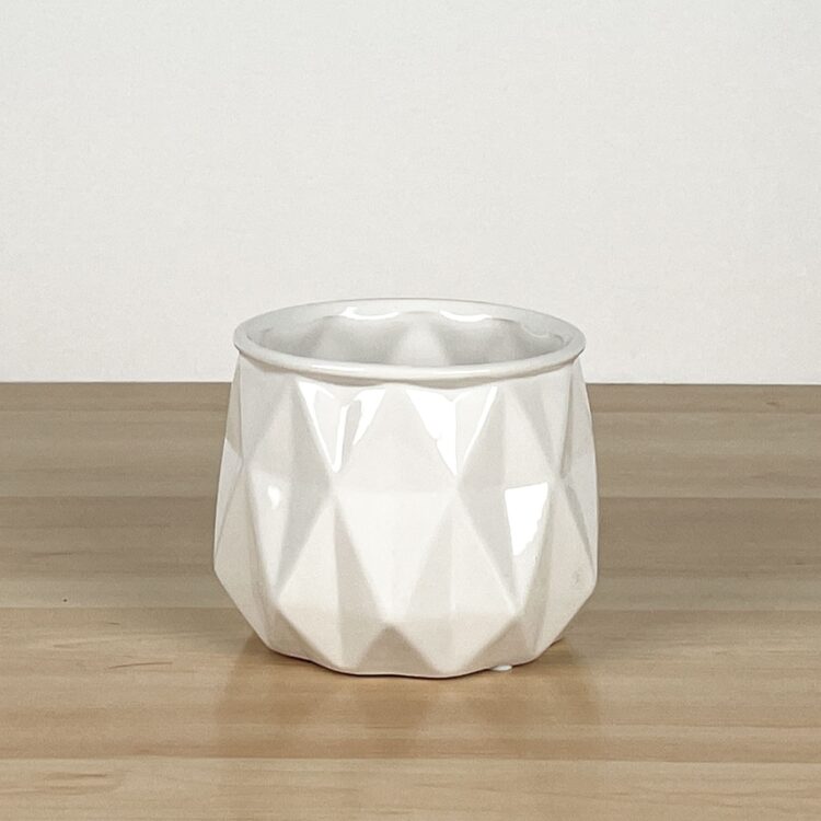 Megan Planter, White, Medium