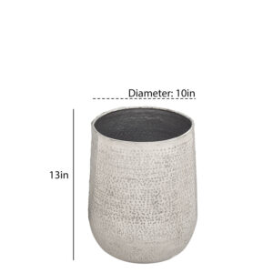 Aluminum Planter, 13in