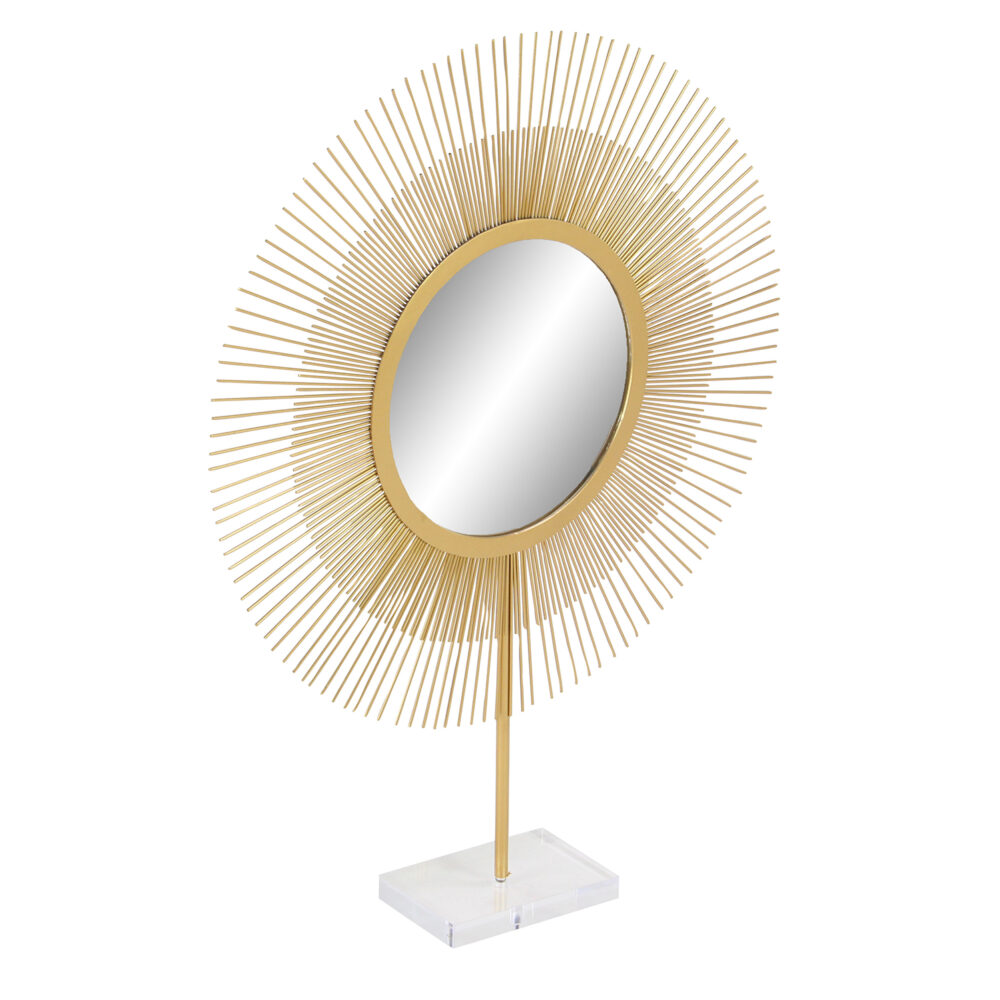 Spiky Metal Mirror, 26in