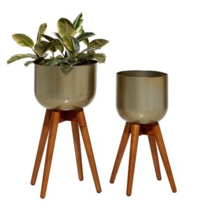 Planter w/ Wood Legs, 24in