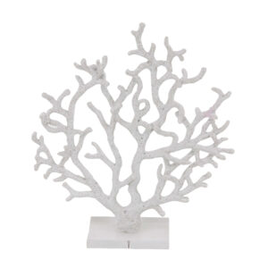 Coral Sculpture, White, 16in