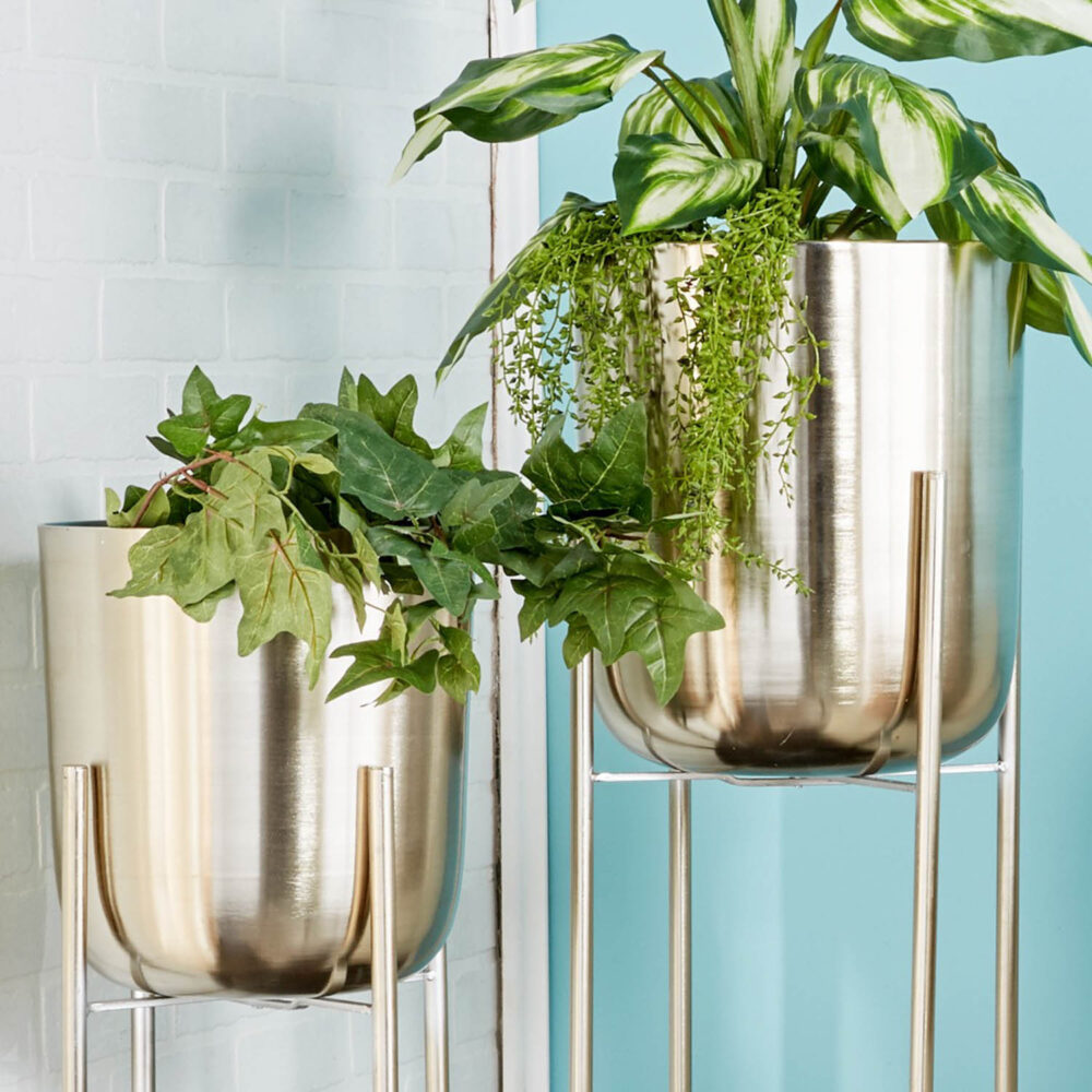Metal Floor Planter, 39in - Image 3