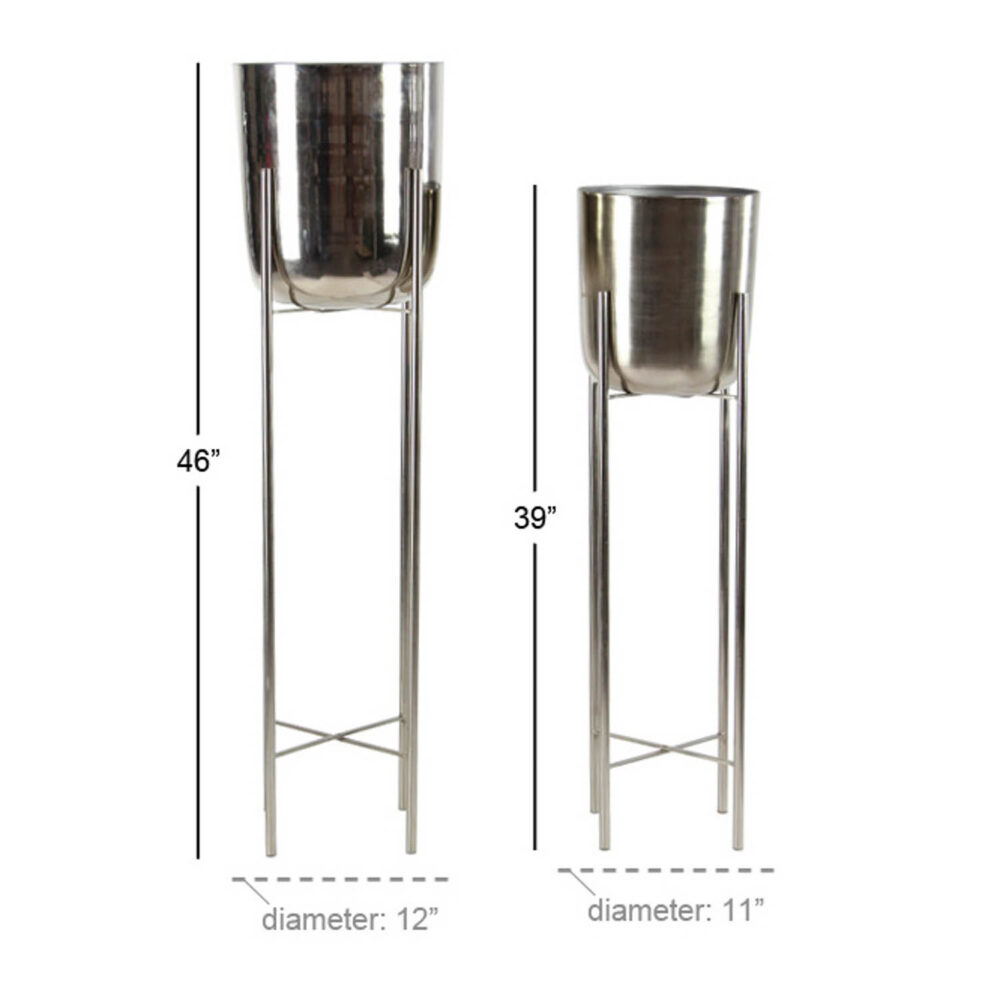 Metal Floor Planter, 39in - Image 2