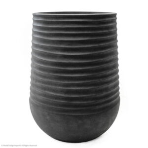 Artemis Plastic Planter, Coal Black, 27in (Large)