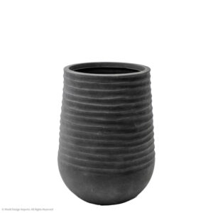 Artemis Plastic Planter, Coal Black, 20in (Medium)