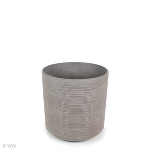 Biella Cylinder Plastic Planter, Ginger Root, 11in