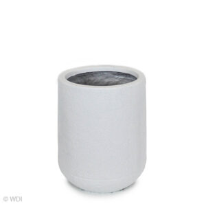 Nim Fiberclay Planter, White, 16in (Small)
