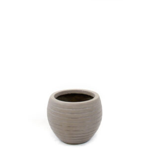 Jupiter Fiberclay Planter Ball, Taupe, 8in (Small)