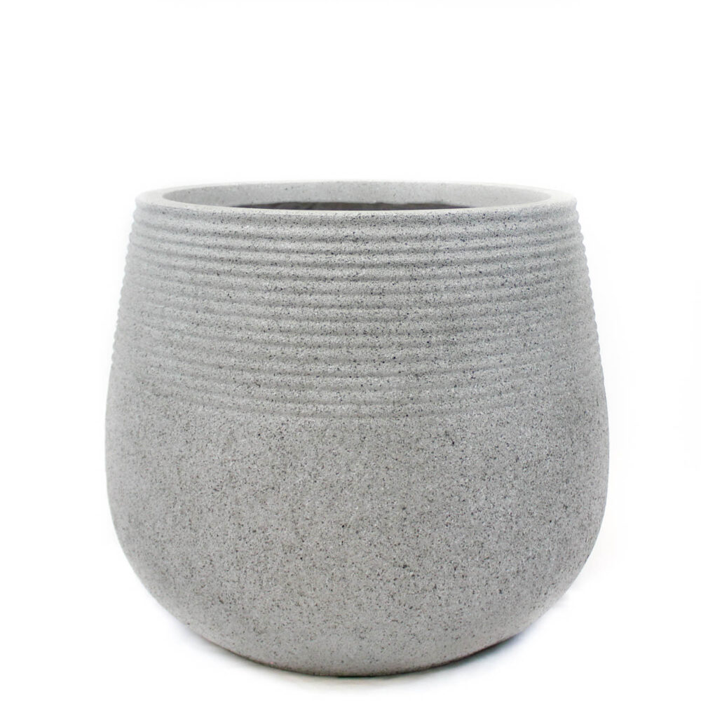 Ash Fiberclay Planter, Grey, 18in (Large)