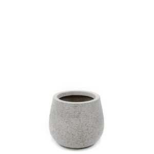 Ash Fiberclay Planter, Grey, 8in (Small)
