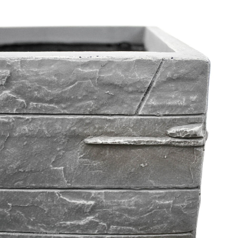 Slate Fiberclay Planter, Grey, 19in (Small) - Image 3