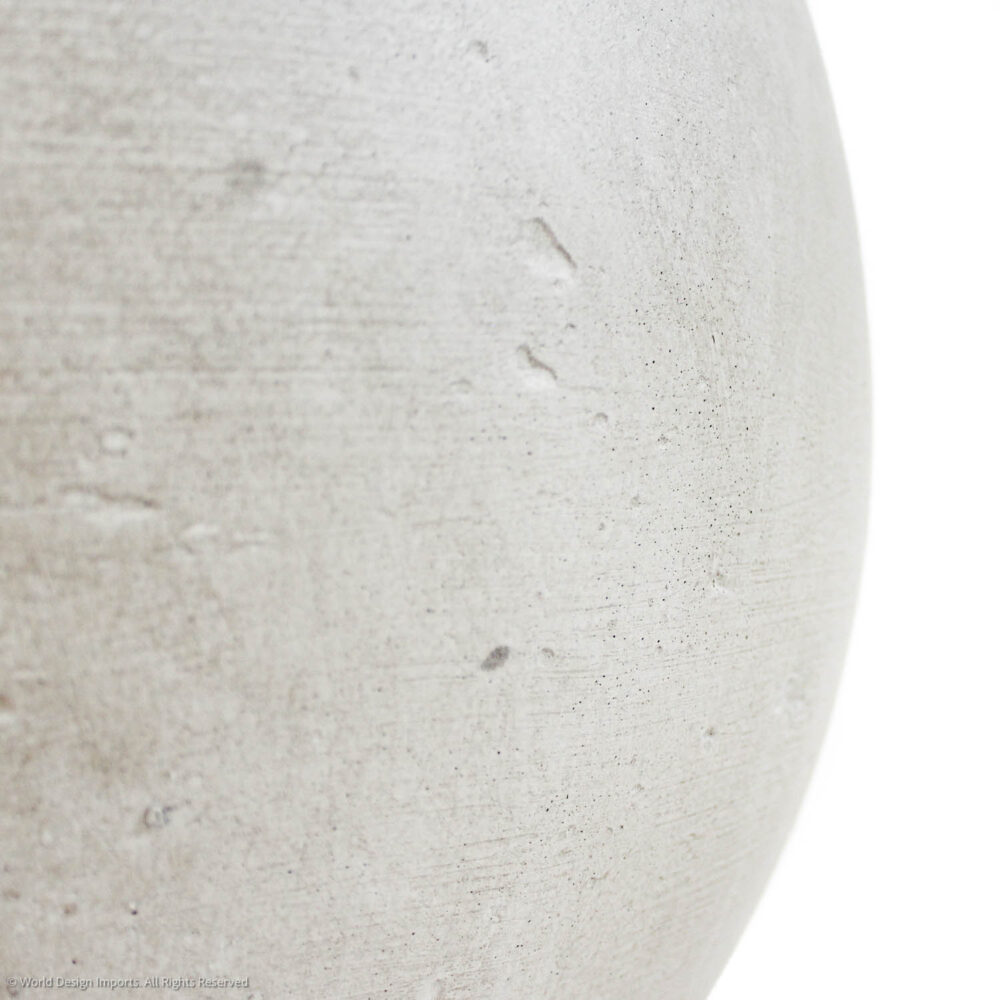 Rome Fiberclay Planter Ball, White, 12in (Medium) - Image 3