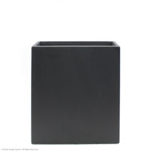 Trough Fiberclay Planter Tall, Black, 29in (Small)