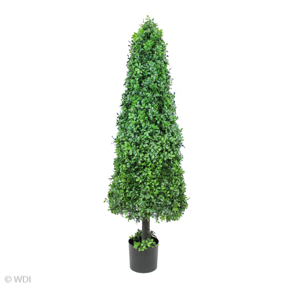 Boxwood Cone Topiary Tree, 52in (UV)