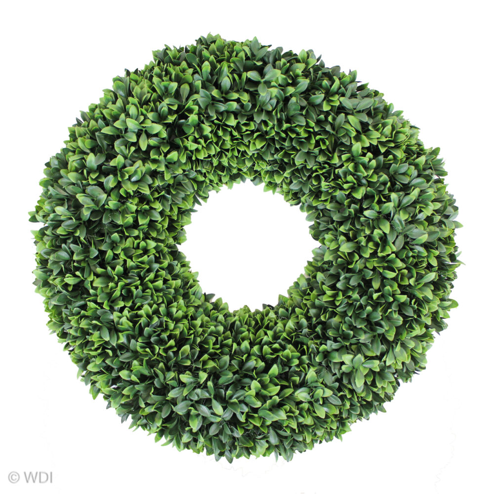 Barcelona Boxwood Wreath, 26in (UV)