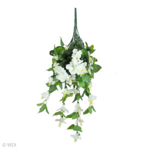 Hibiscus Hanging Vine, White, 24in (UV)