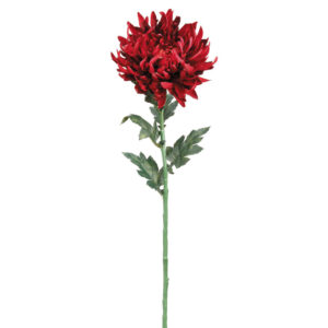 Chrysanthemum Spray, Burgundy, 24in