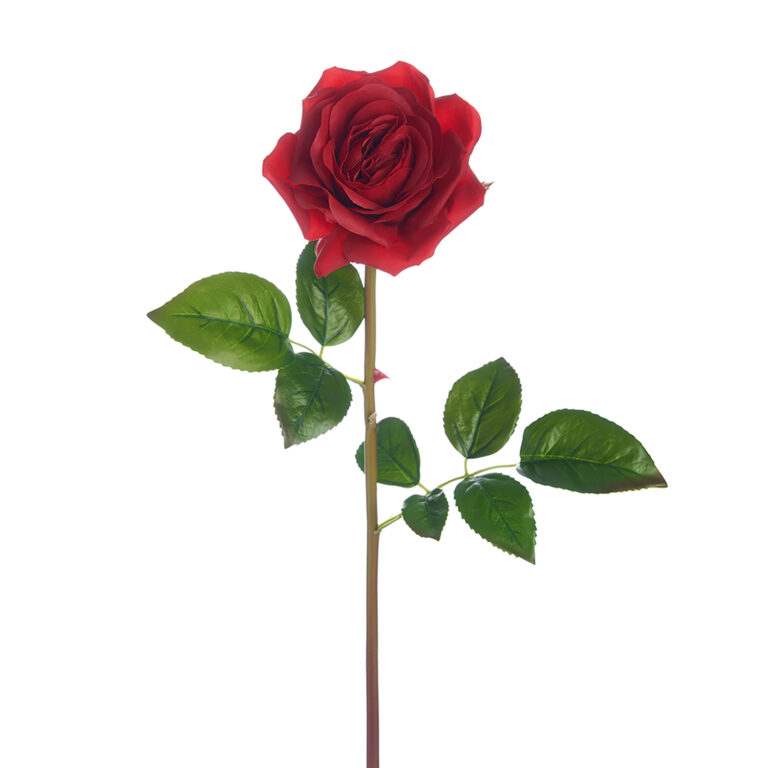 Rose Spray, Red, 23.5in