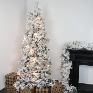 Fairbanks Flocked Christmas Tree, 12ft x 72in