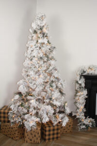 Flocked Layer Long Needle Christmas Tree, 15ft x 96in
