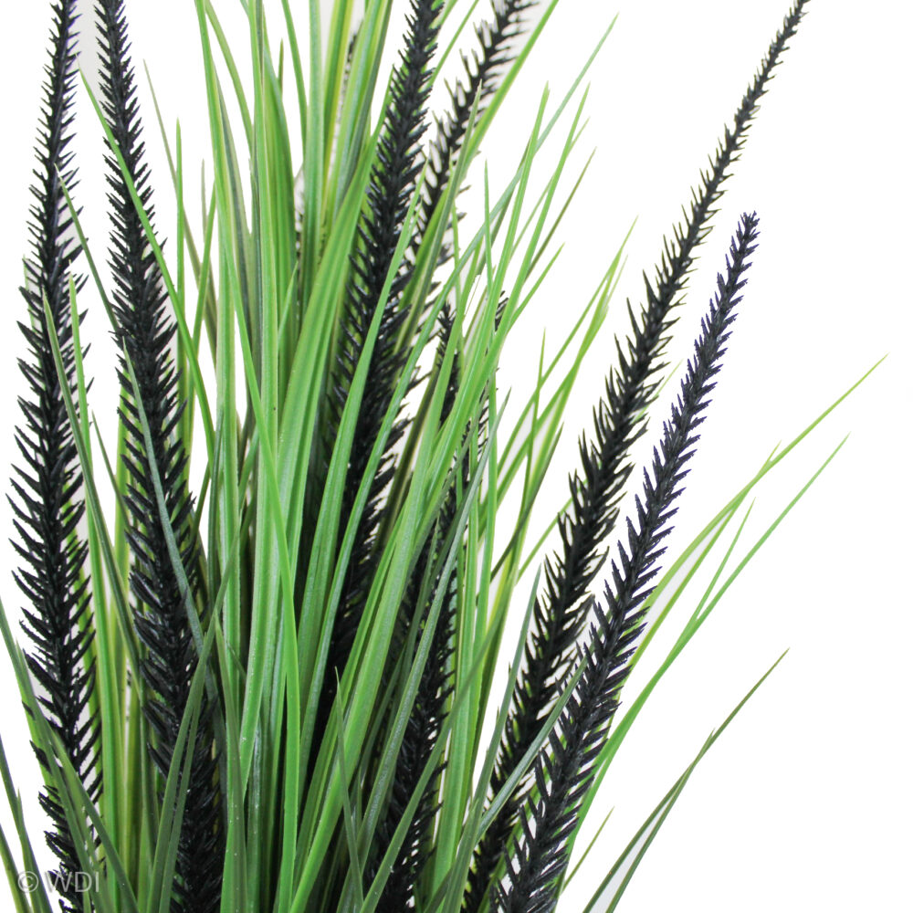 Grass w Black Foxtails Pick, Green, 24in - Image 3