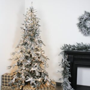 Halifax Frosted Pine Christmas Tree, 12ft x 72in