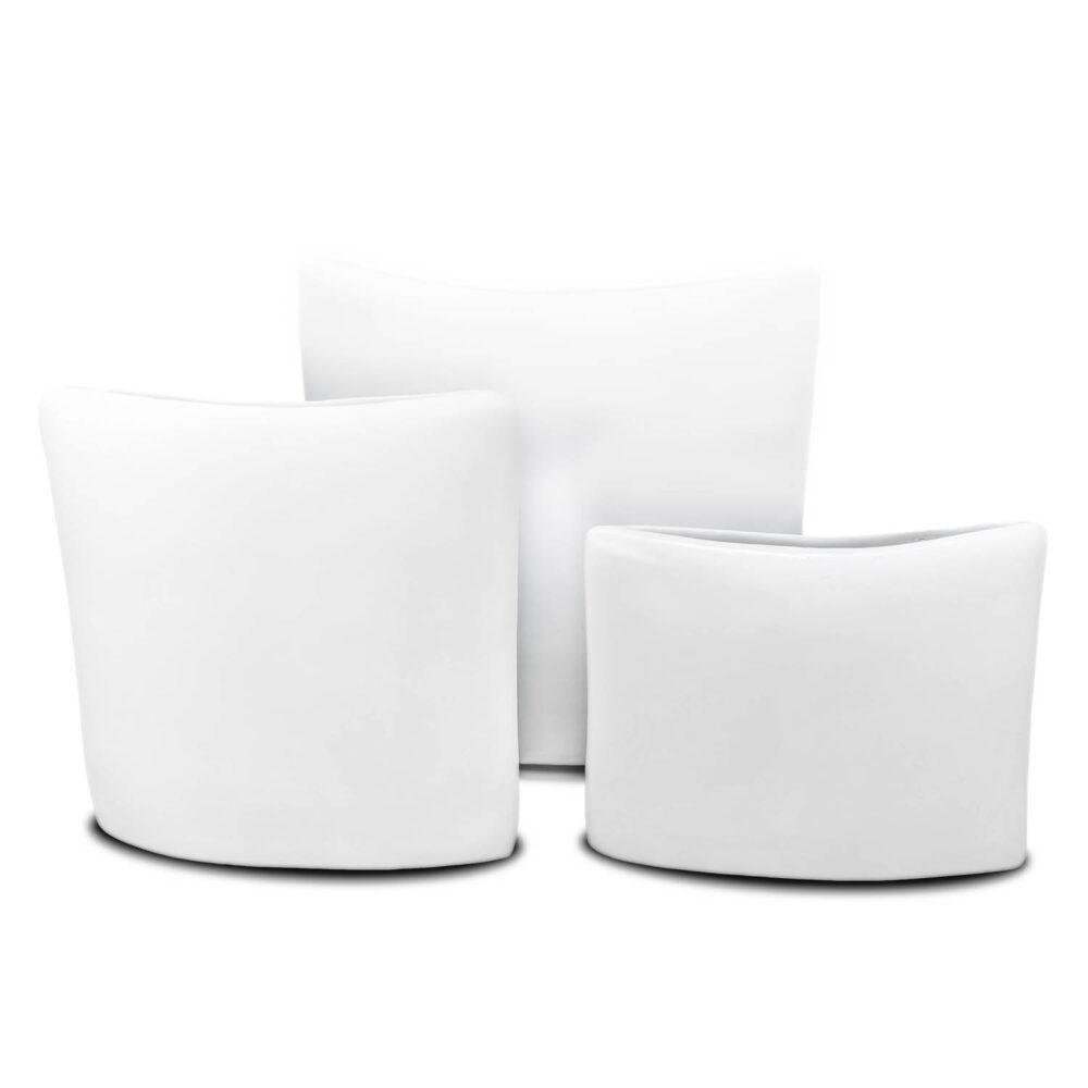 Stratford Vases, White, Small