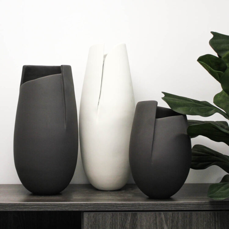 Delancy Hand-Crafted Terracotta Vases