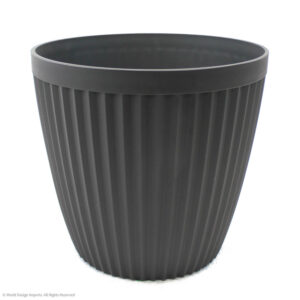 Neptune Plastic Planter Short, Black, 16in (Large)