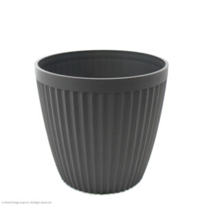 Neptune Plastic Planter Short, Black, 13in (Small)
