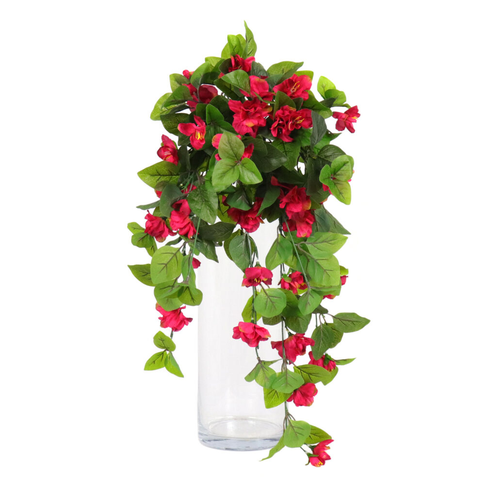 Azalea Hanging Vine, Red, 24in (UV)